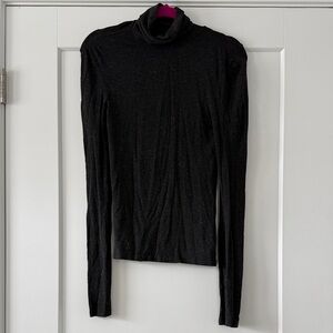 All Saints Black Long Sleeve Turtleneck